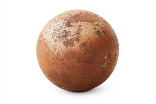 Planetary model showcasing surface texture and color variations photo