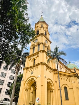 Beautifull church in the center of Sao Paulo Brazil. photo