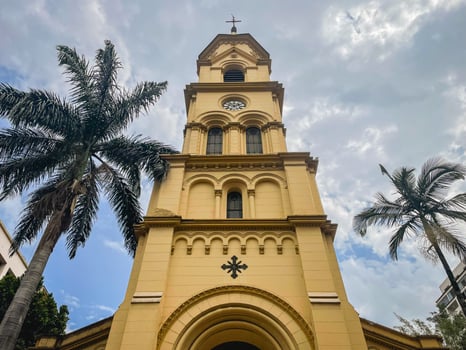 Beautifull church in the center of Sao Paulo, Brazil. photo