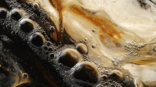 abstract closeup of bubbles in liquid photo