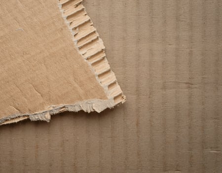 Torn Corrugated Cardboard Texture Background photo