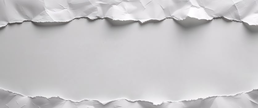 White paper torn with a hole in the middle photo