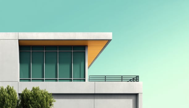 Modern Architectural Design with Copyspace Background Urban Setting Minimalist Aesthetic photo