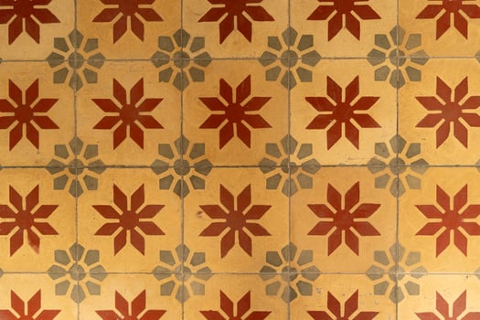 vintage Ceramic tile pattern. Beautiful colored background for design and fashion with decorative elements. Ornate floral decor for wallpaper. photo