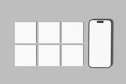 social media post blank mockup photo