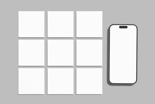 social post blank mockup photo