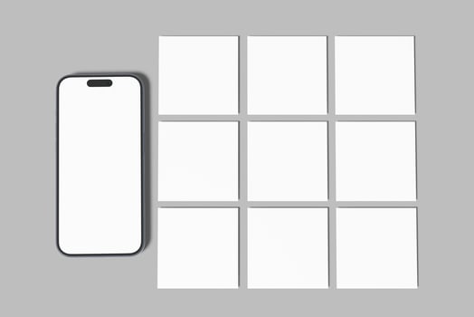 social media post blank mockup Design photo