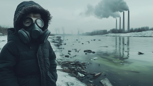 Pollution and Isolation A Child's Perspective photo