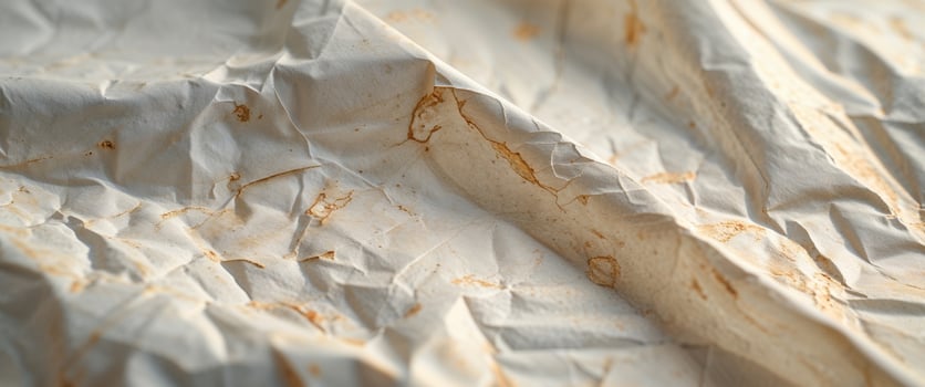 A close up view of textured wrinkled paper background. photo