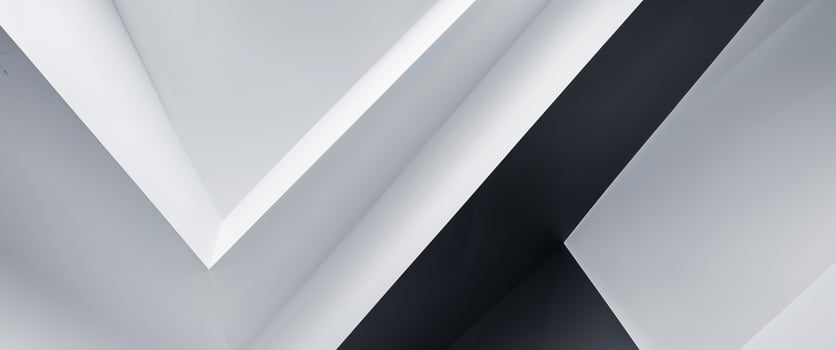 A black and white abstract background with a white triangle photo