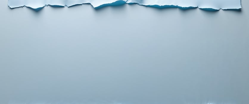 light blue paper with torn edges texture for using as text box photo