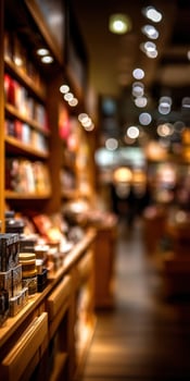 Colorful display of products in a cozy shop setting photo