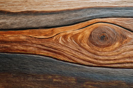Natural wood texture with rich colors and intricate patterns showcasing the beauty of nature's design in a close-up view, wood grain concept photo