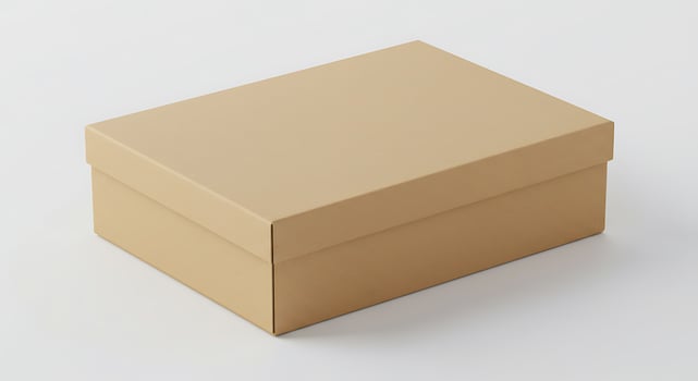 Simple Closed Cardboard Box for Storage Solutions and Packaging photo