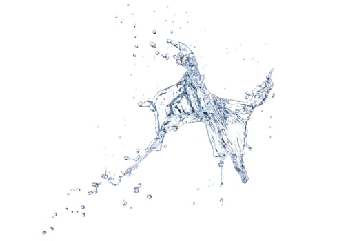 Big splash of water Isolated on a white background photo