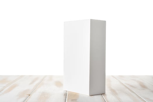 White box from the phone with isolated background photo