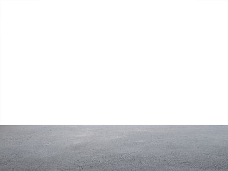 A white wall and a concrete floor photo