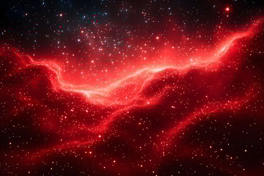 Majestic Red Nebula in Space with Glowing Stars for Cosmic Exploration Themes photo