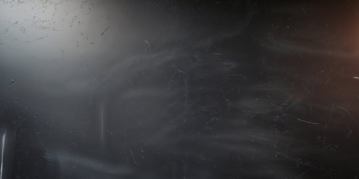 Blank Blackboard Texture With Subtle Chalk Marks photo