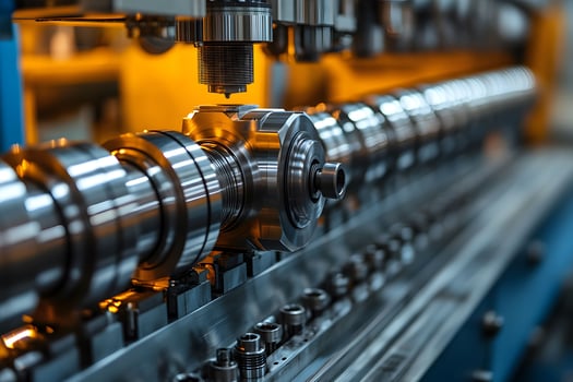 Advanced Industrial Machining Process with Precision Metal Components photo