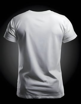 White T Shirt Plain Background Showcase photo