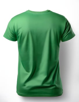 Green T Shirt Mockup On White photo
