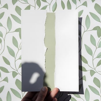 a Ripped Paper Mockup for Business Branding photo
