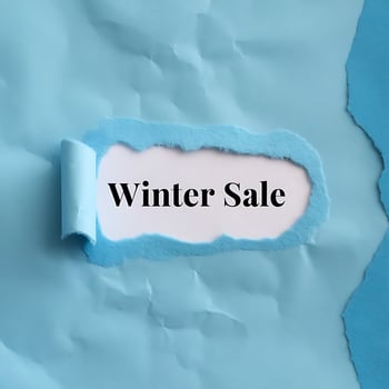 Winter Sale Announcement for Business Promotions and Advertising photo
