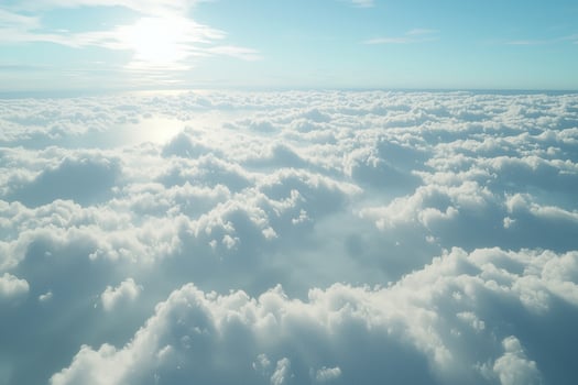 Anrealistic highly calm sky filled photo