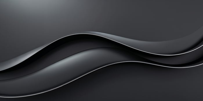 Abstract lines curve over a contrasting black background gracefully photo