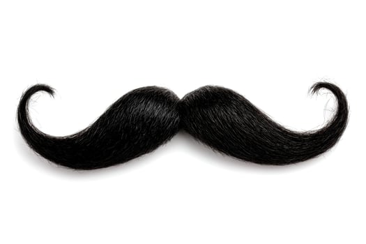 Creative black mustache prop for playful events and celebrations photo