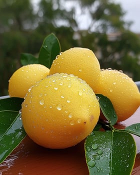 Lemon tree growth urban balcony plant photography high-rise environment scenic view home gardening photo