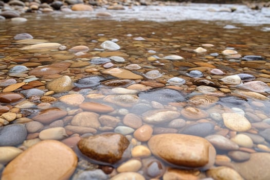 Rocks and water in a stream photo