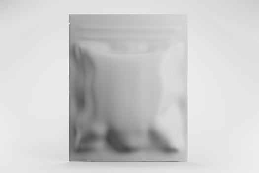 1. Blank packaging cosmetic without any labels intended for packaging design 3D render. photo