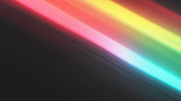 Vibrant color gradient transition from dark to light photo