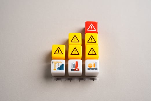 The level of risk of pollution and man-made accidents from dirty industry forces the transfer of production to other countries. Environmental concerns drive shifts in global manufacturing. photo