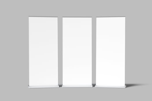 Rollup banner mockup 3d photo
