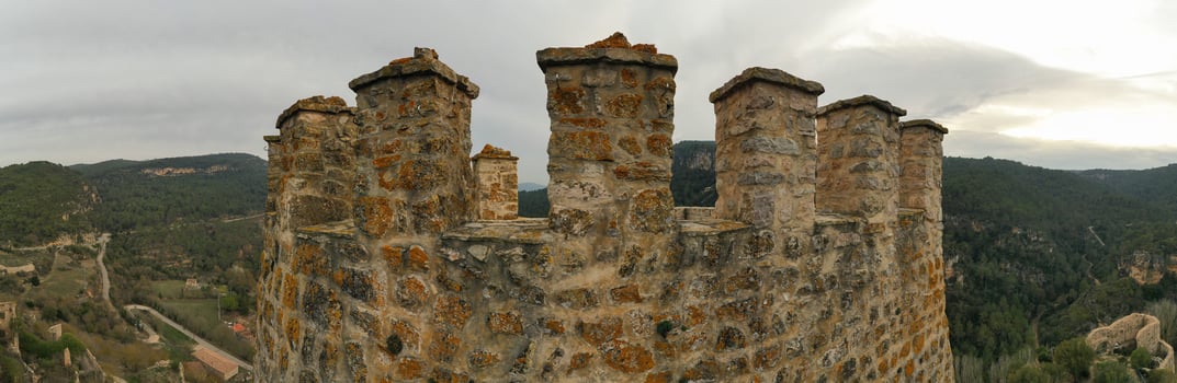 Aerial view of Santa Perpetua Castle and Santa Perpetua photo