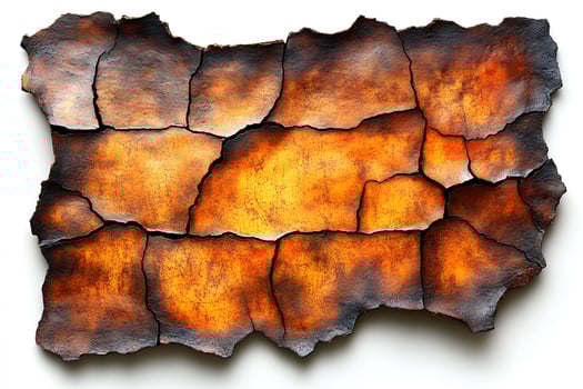 Abstract Cracked Texture with Fiery Hues for Creative Design photo