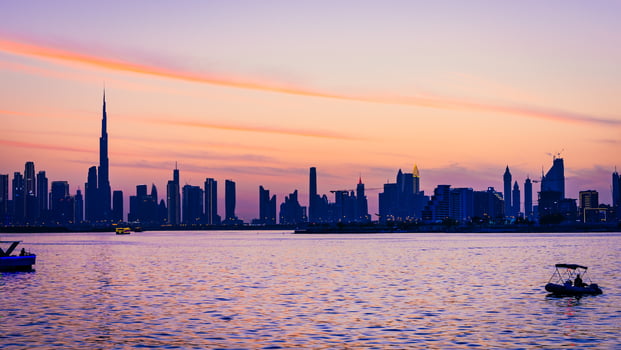 A city skyline with a lot of buildings photo