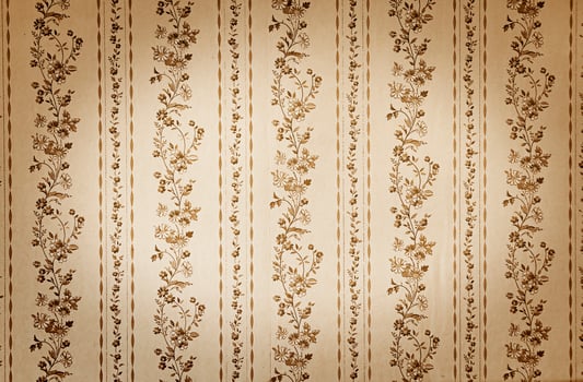 Old beige wallpaper wit vignette photo