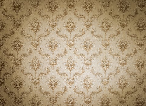 Old brown wallpaper with vignette photo