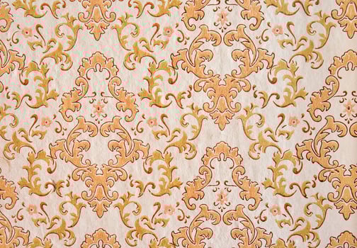 Old beige wallpaper photo