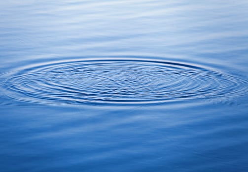 Circle on water photo