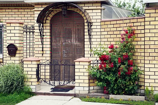 Facade of a little house photo