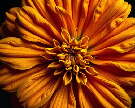 Vibrant Orange Flower Bloom with Intricate Petal Details photo