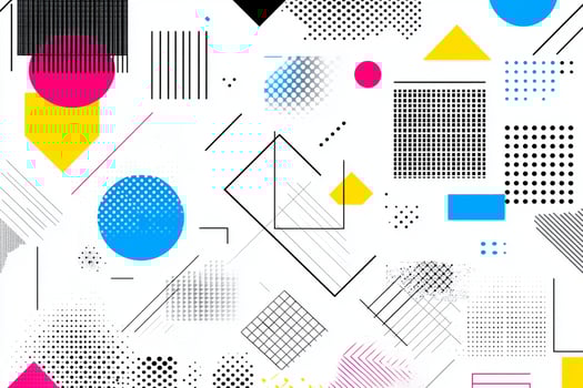 Abstract geometric pattern with geometric shapes and lines photo