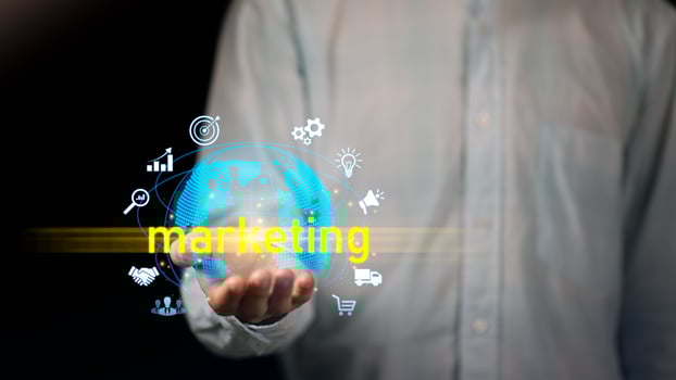 modern marketing business ideas, use online technologies and advertising through websites and media, to plan future growth ,Setting business goals,analyze marketing strategies photo
