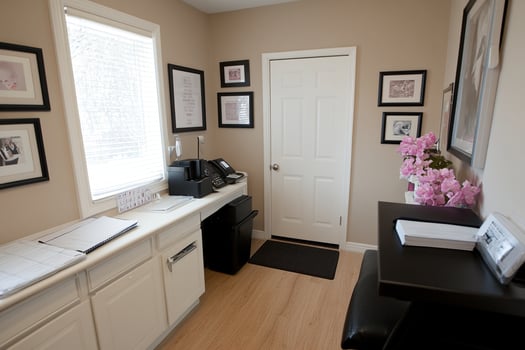 A white door photo