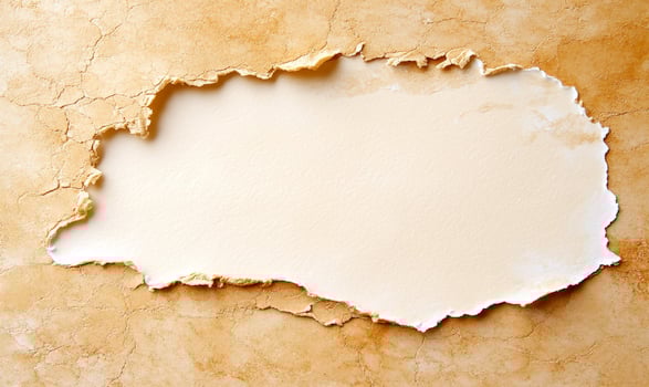 Torn Edge Blank Paper with Grunge Background Texture for Creative Design, Art Projects and Graphic Work, Vintage Style Elements for Inspiration photo
